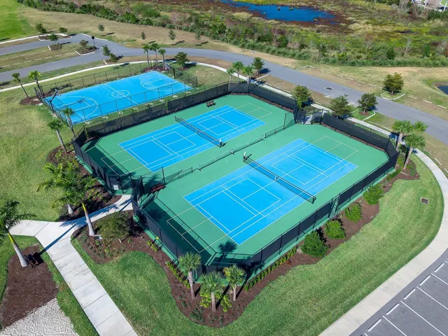 Tennis and Pickleball Courts, and Outdoor Basketball Court