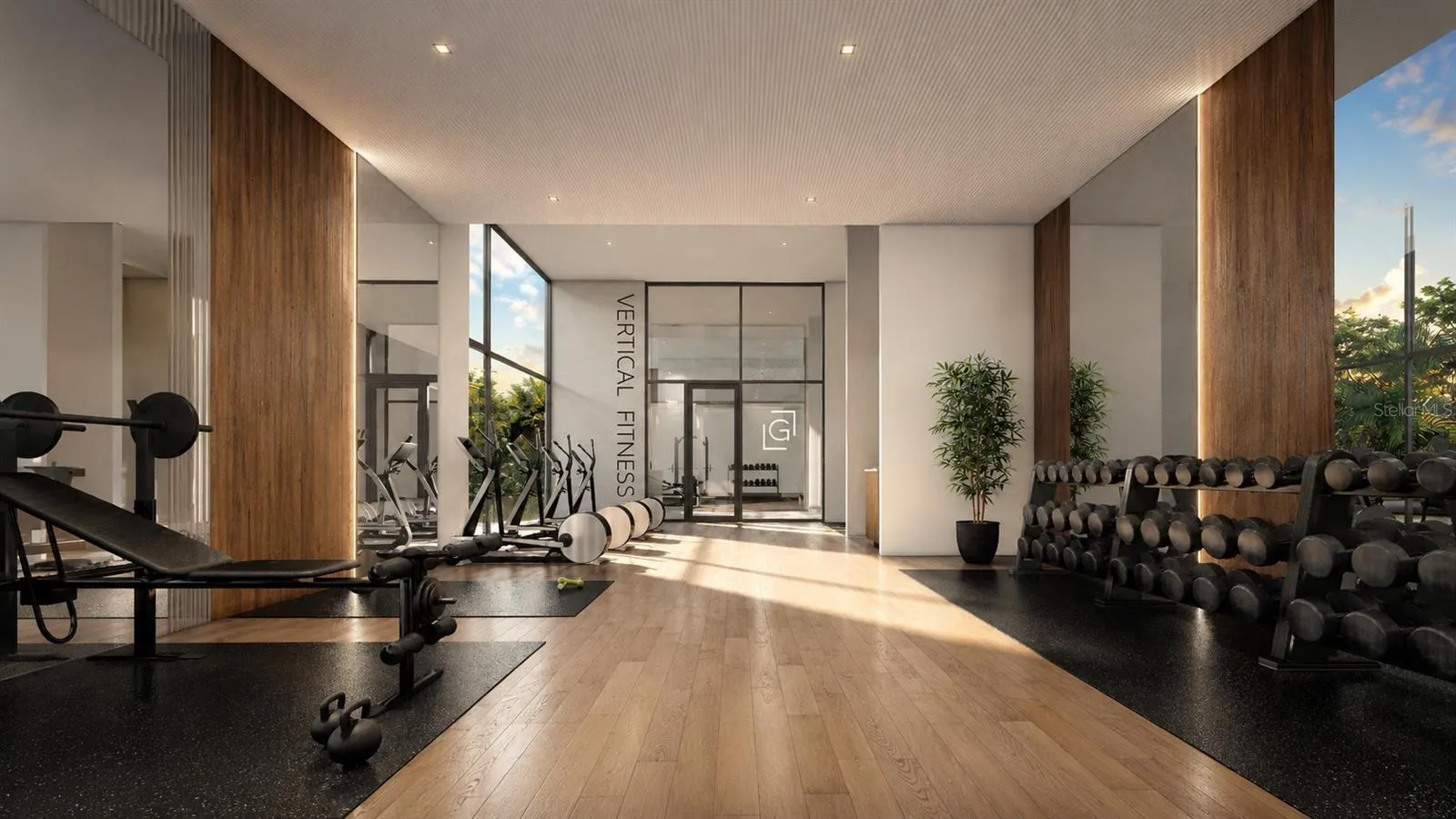 Two-Room Fitness Center &amp; Yoga Studio
