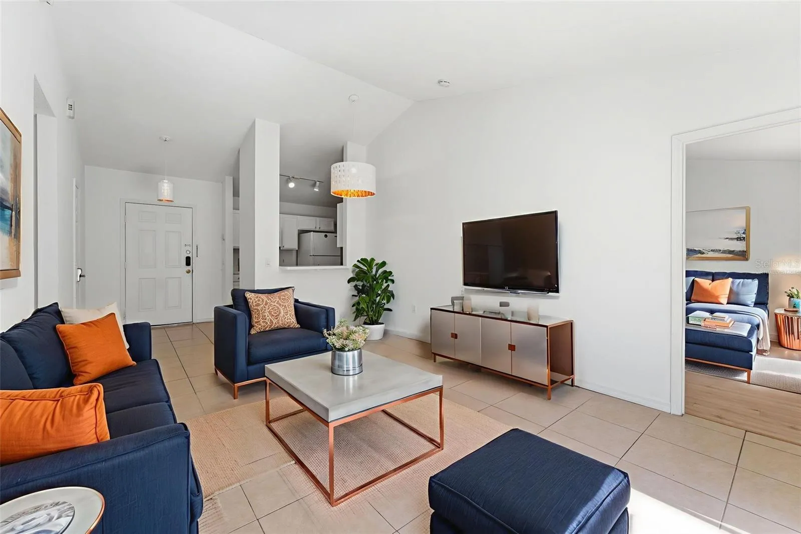 Great Room virtually staged
