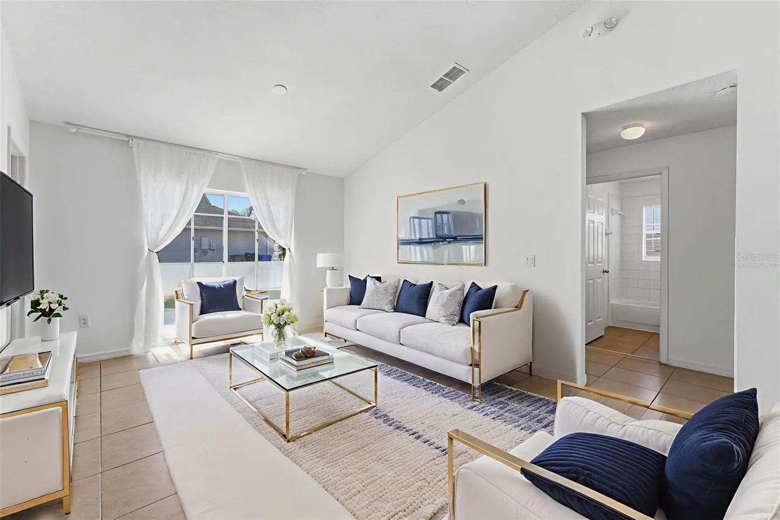 Great Room virtually staged