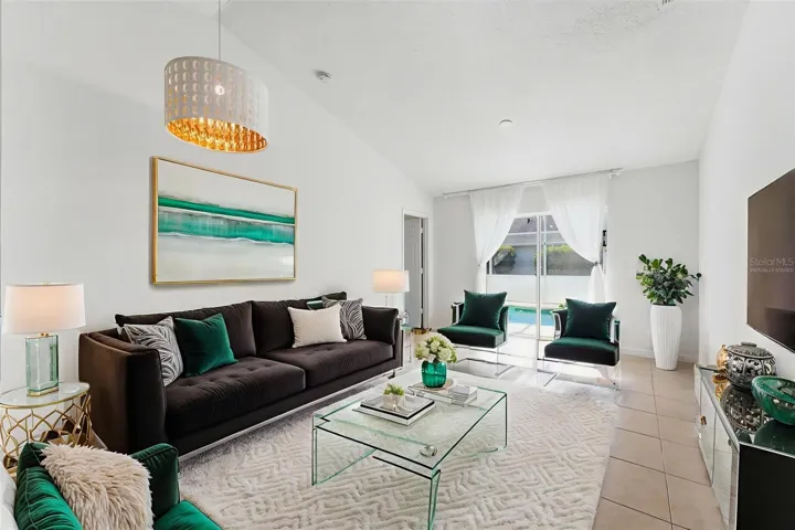 Great Room virtually staged
