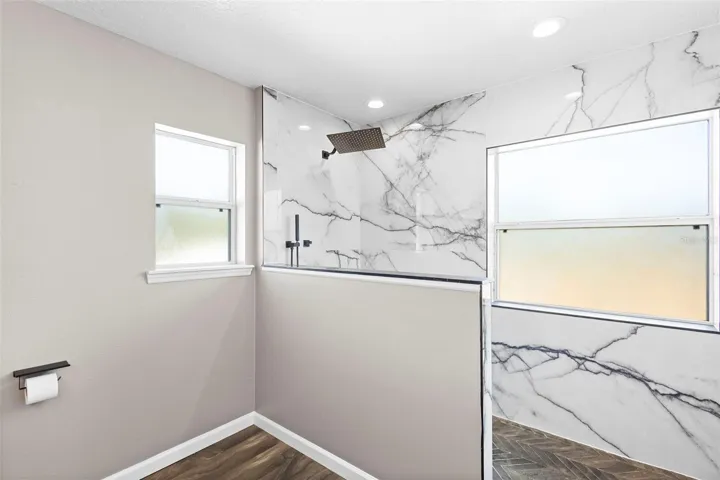 Priamry bathroom walk-in shower
