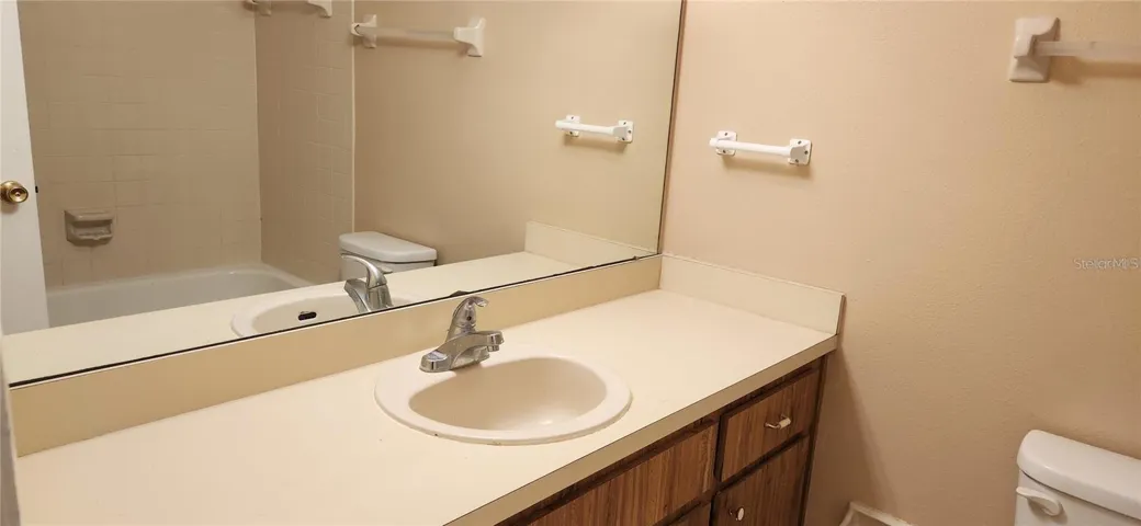 Bathroom 2 with tub and overhead shower