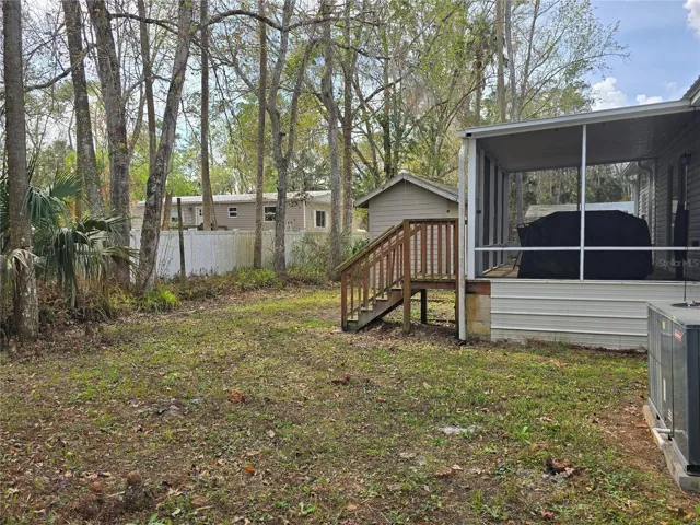 Back Yard with Screened in Porch