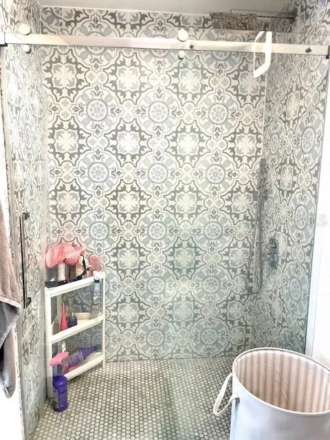 primary bathroom shower area