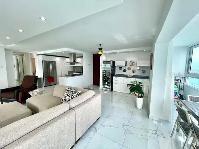 living and entrance