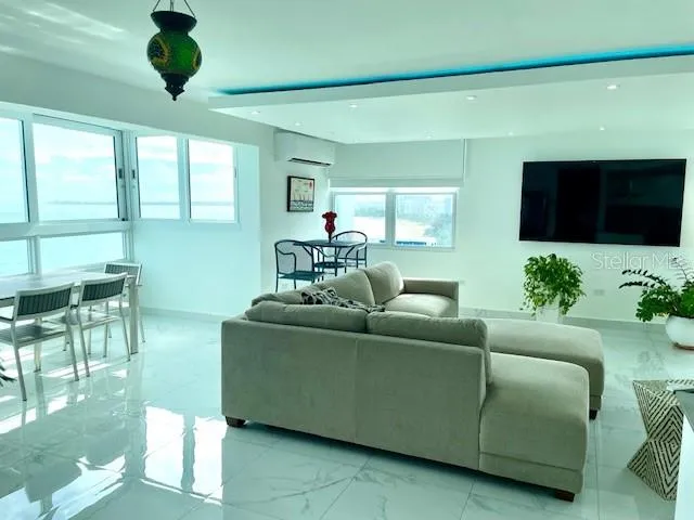 living and balcony area