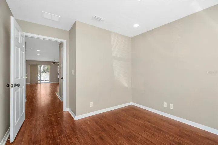Thoughtful Flow Between Office to Open Living