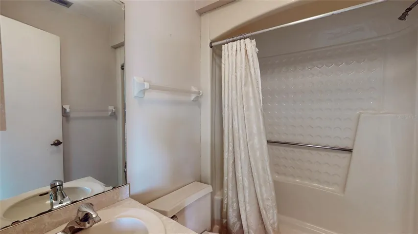 Bathroom off garage