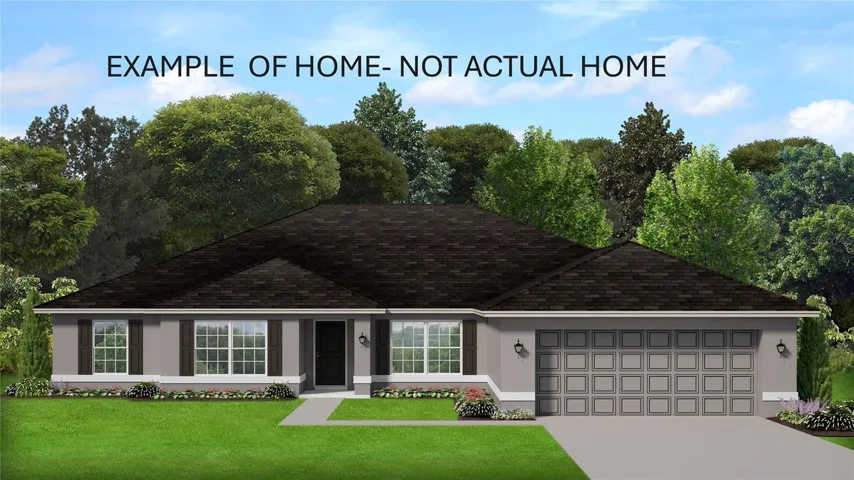 Rendering only- Not actual home or colors and shown in 2 car version