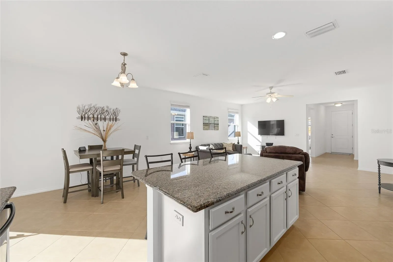 Kitchen open to Living spaces