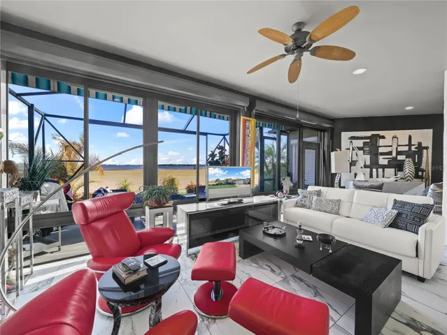 Florida Room with Automatic Screens