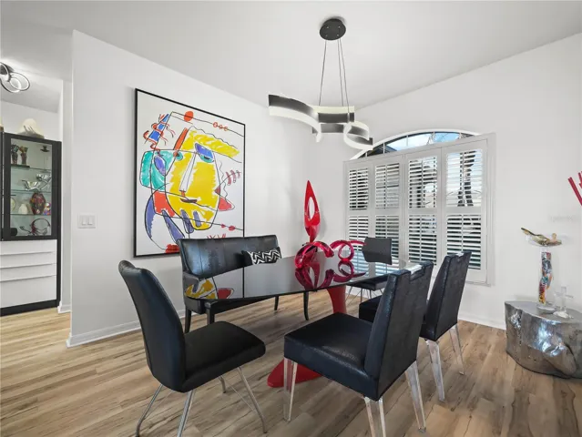 Formal Dining Area with Plantation Shutters