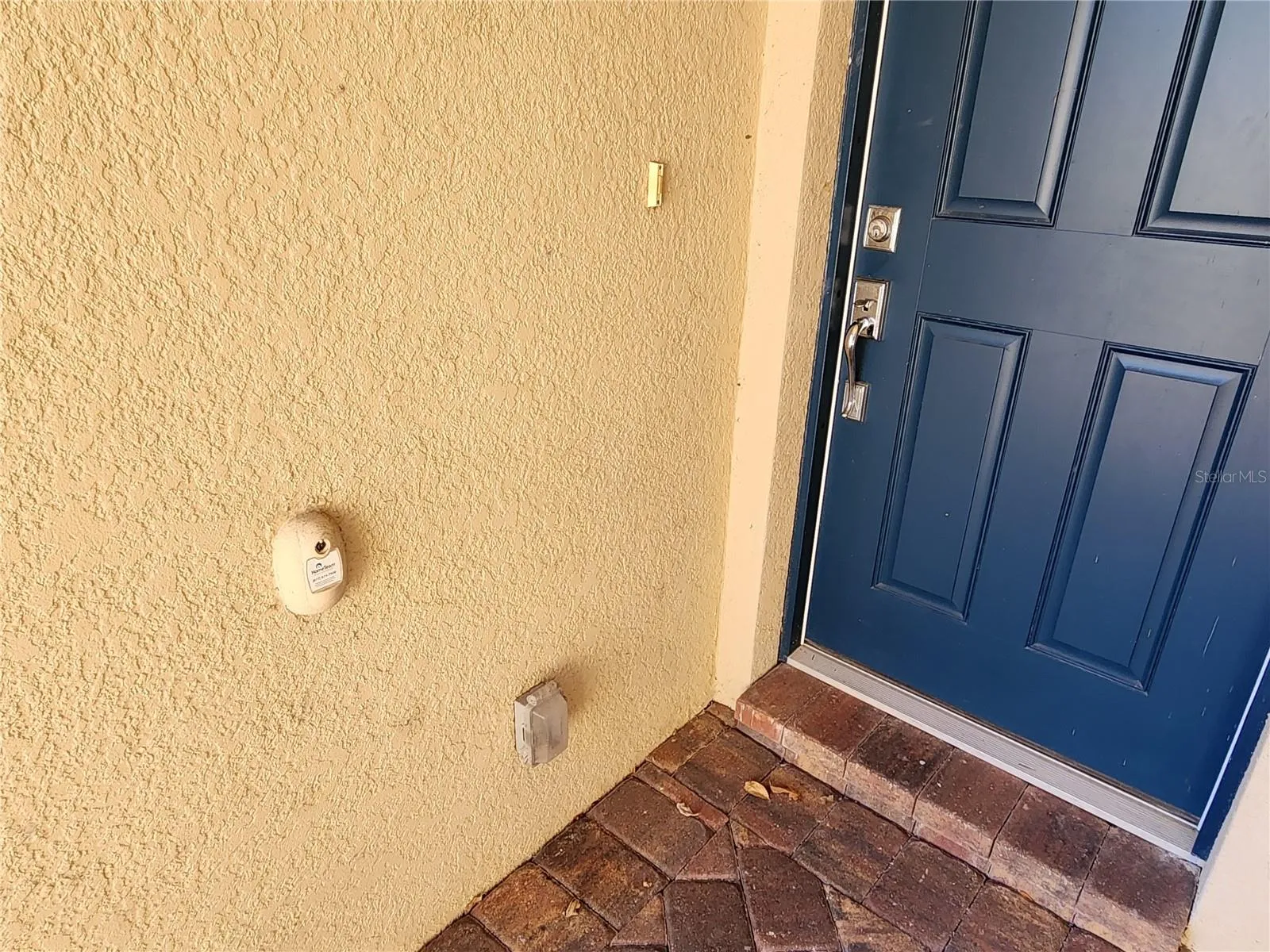 there is built in termite conrol in wall outside front door.