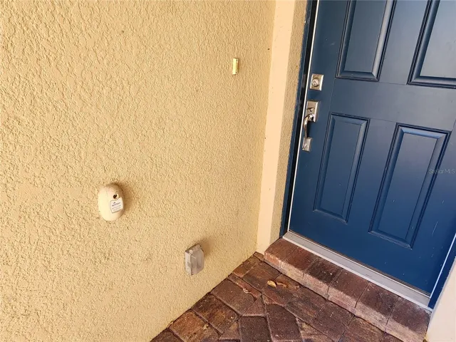 there is built in termite conrol in wall outside front door.