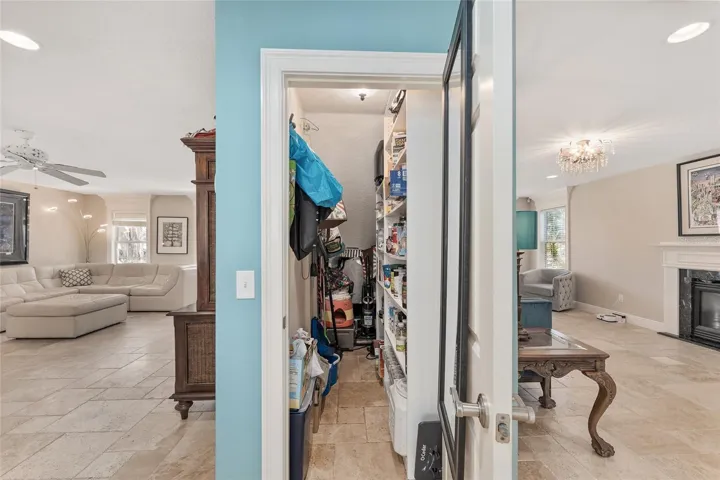 Pantry under the staircase