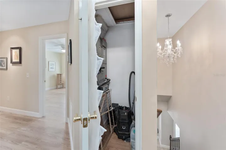 Extra storage where HVAC is