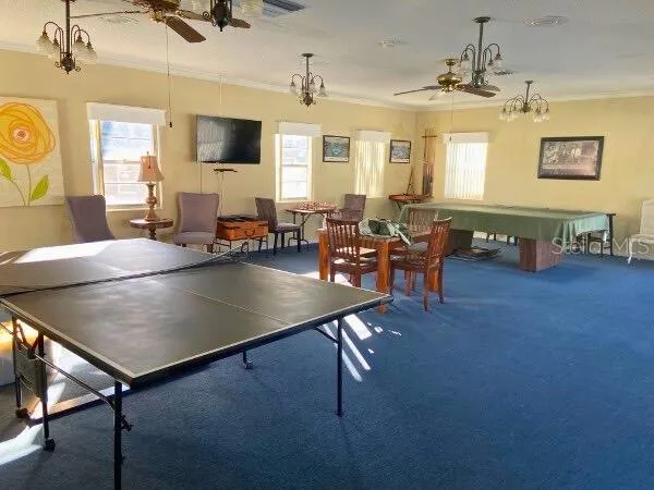 Community Game Room and gathering area.