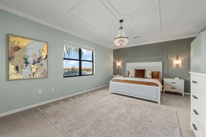 Spacious primary bedroom.