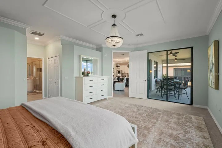 Lanai entrance from primary bedroom.