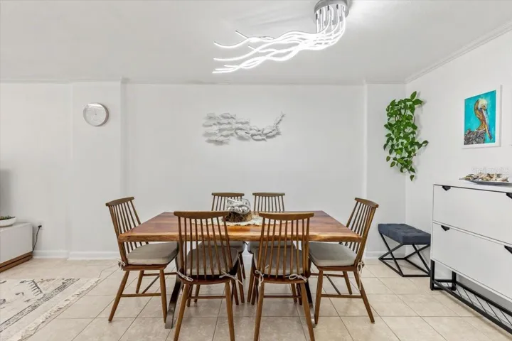 Dining area with updated, modern lifetyle