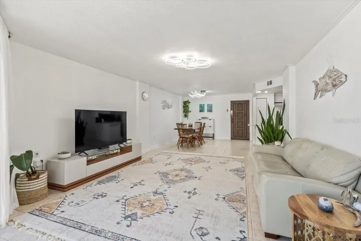 Spacious living area view