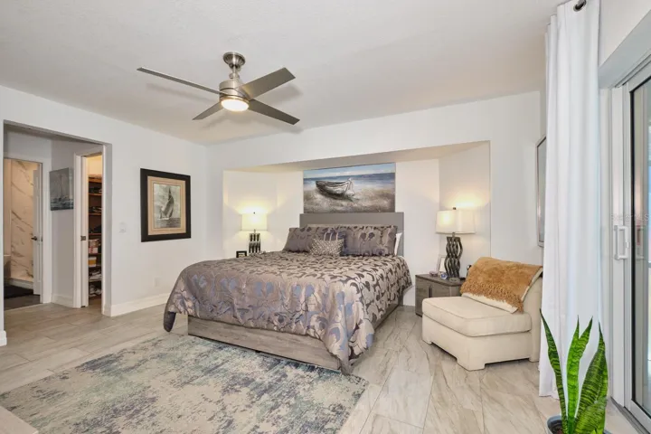 spacious primary bedroom
