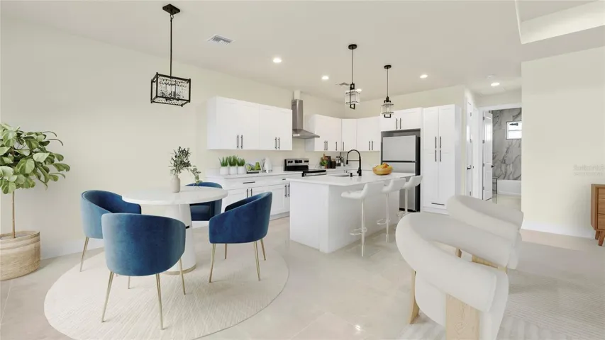 Dinette Virtually staged