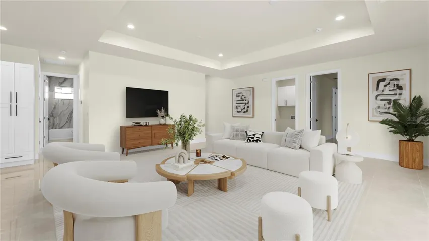 Living Room virtually staged