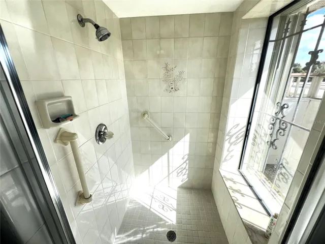 Shower in Primary bathroom