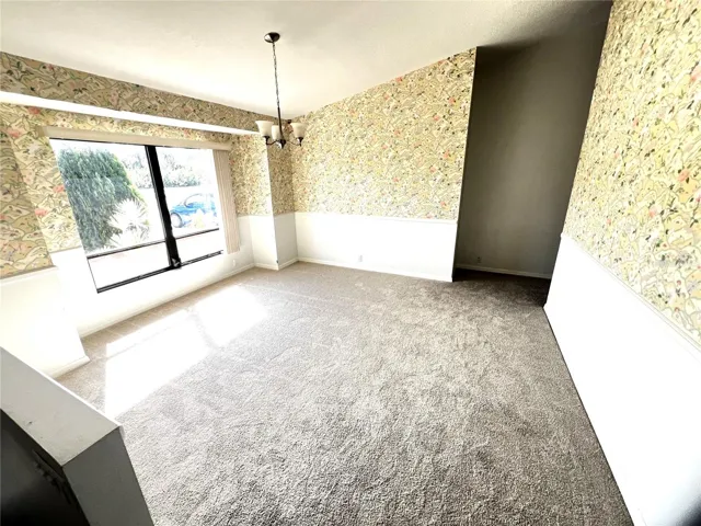 Formal dining room without furniture