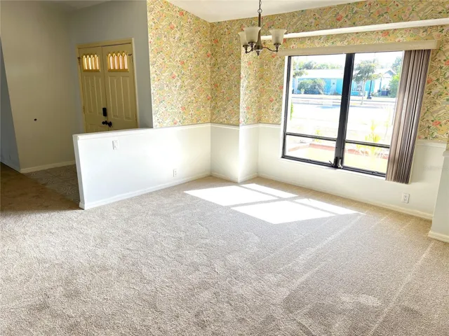 Formal dining room without furniture