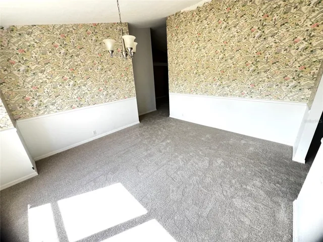 Formal dining room without furniture