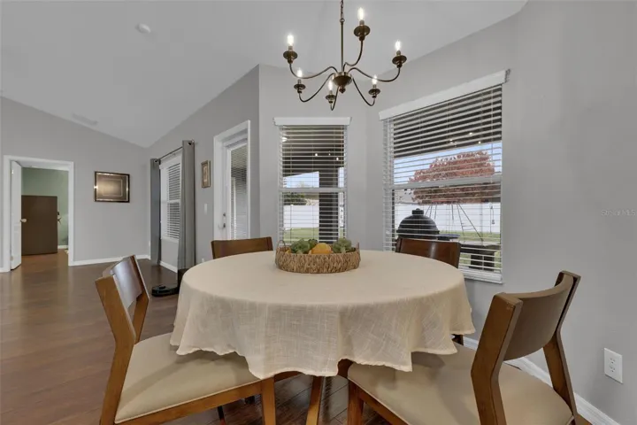 view of dinette area from kitchen