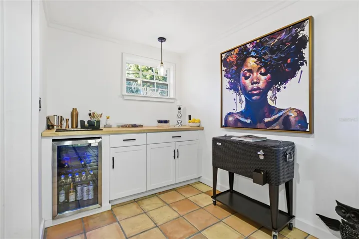 Main House - Built in Bar in Dining or Second Living Space