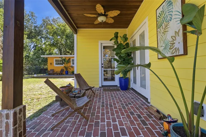 Guest House - Private patio off of kitchen and Bedroom #2