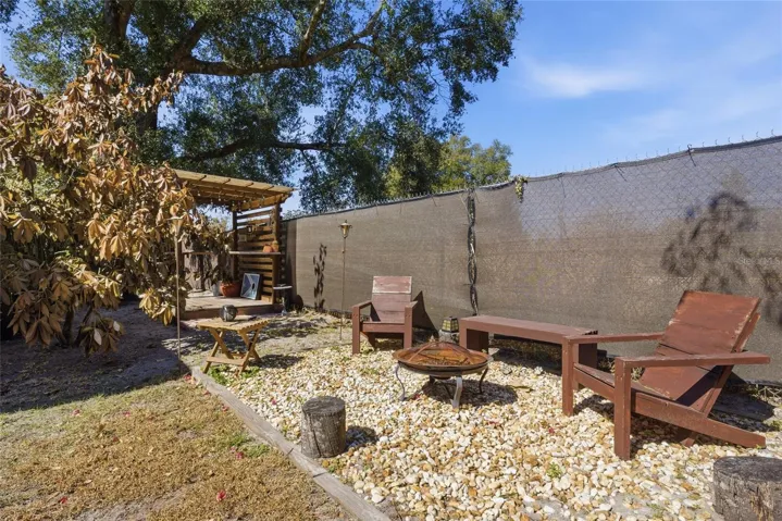 Back Yard Social Area