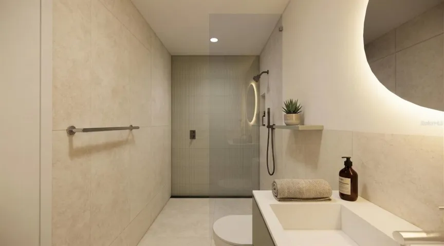 Guest House - Bathroom Rendering
