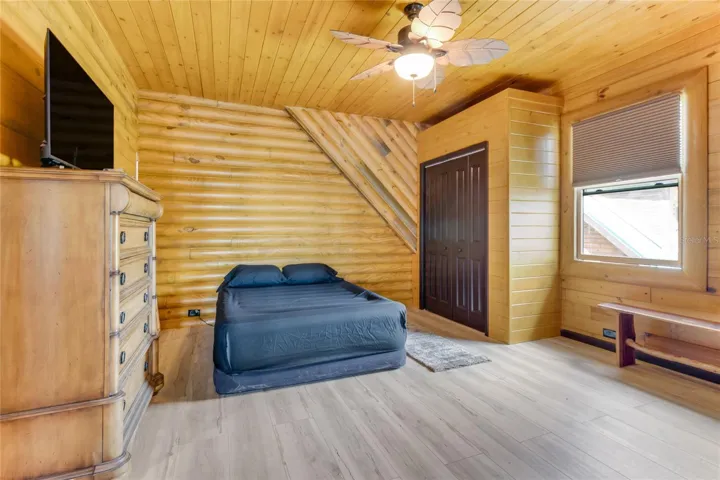 Guest bedrooms are on the second floor