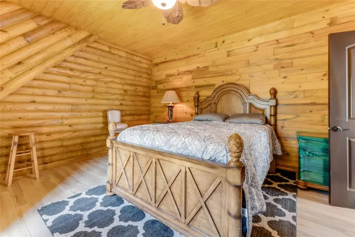 Guest bedrooms are on the second floor