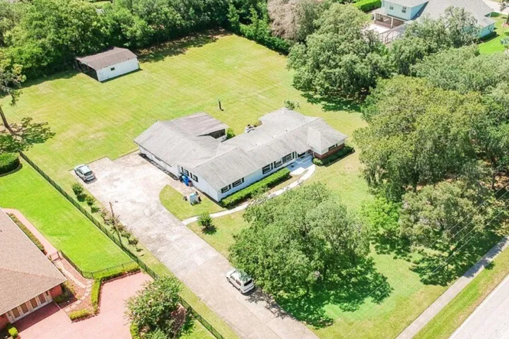 Aerial view of property and surrounding area