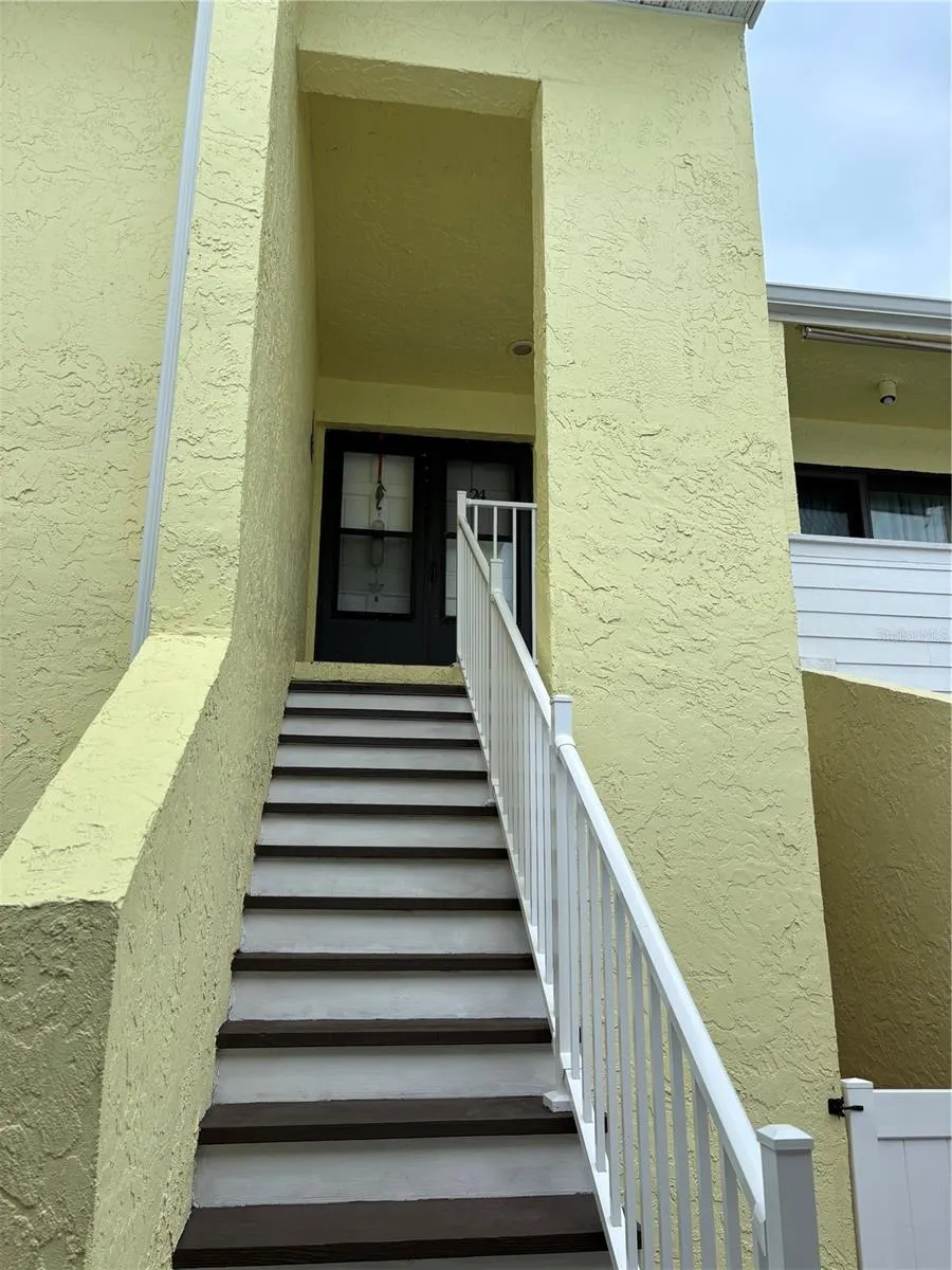 Front view of this second floor condo