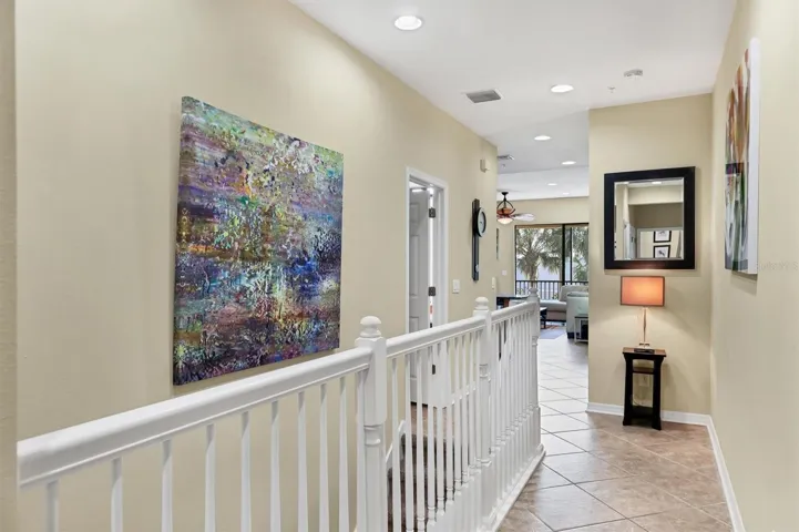 Stairs lead to the 2nd level of living space