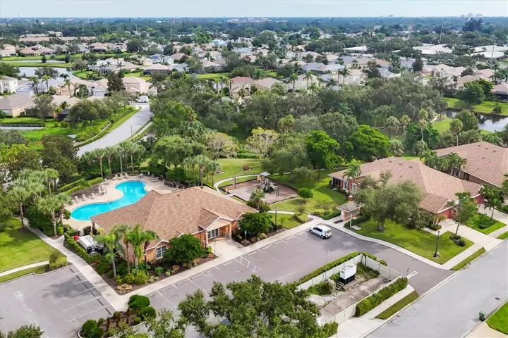 Aerial of community clubhouse