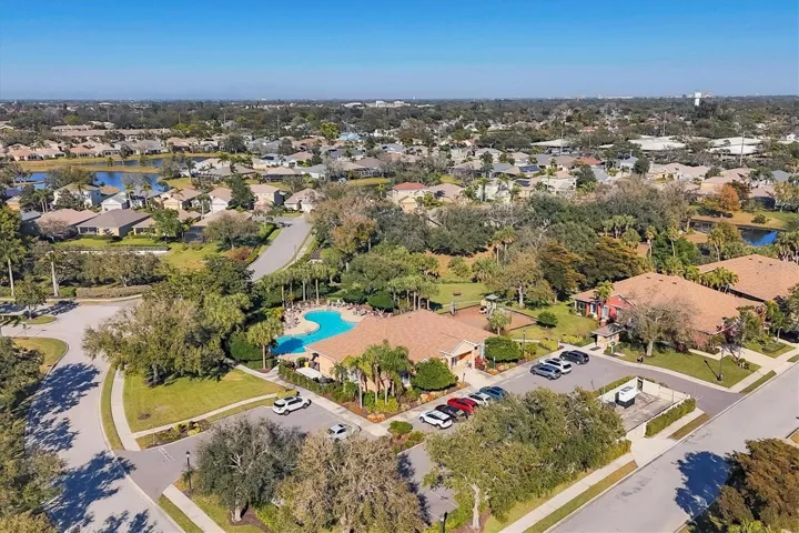 Aerial of community clubhouse