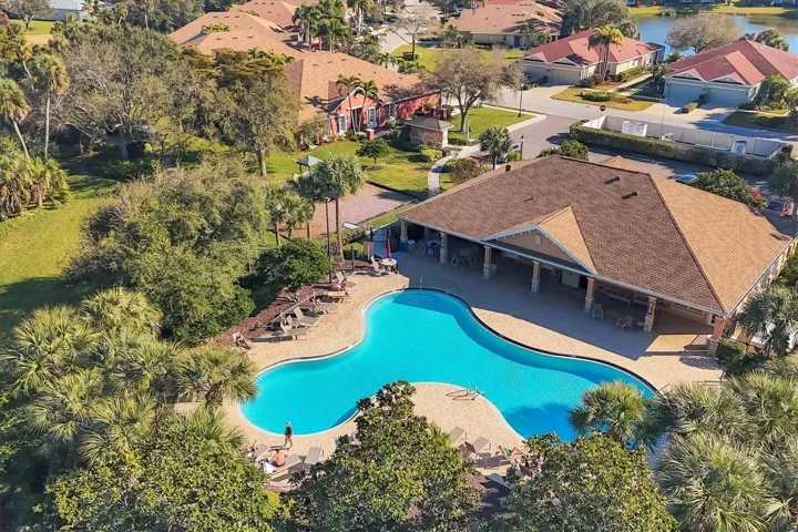 Aerial of community clubhouse