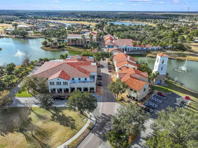 Aerial view of the Community amenities.