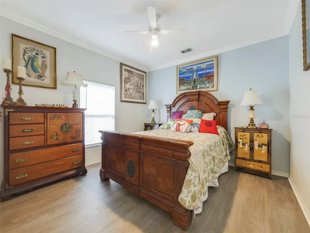 The SPLIT-BEDROOM floor plan offers added privacy, with a second bedroom and a versatile office/flex space, which could be a possible third bedroom, located on the opposite side of the home, along with a second full bath. Bedroom 2
