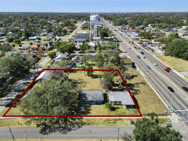 Four parcels zoned commercial
