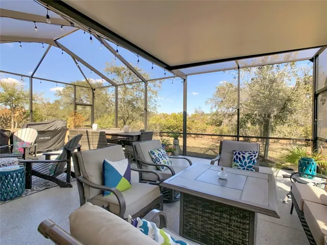 Screened lanai